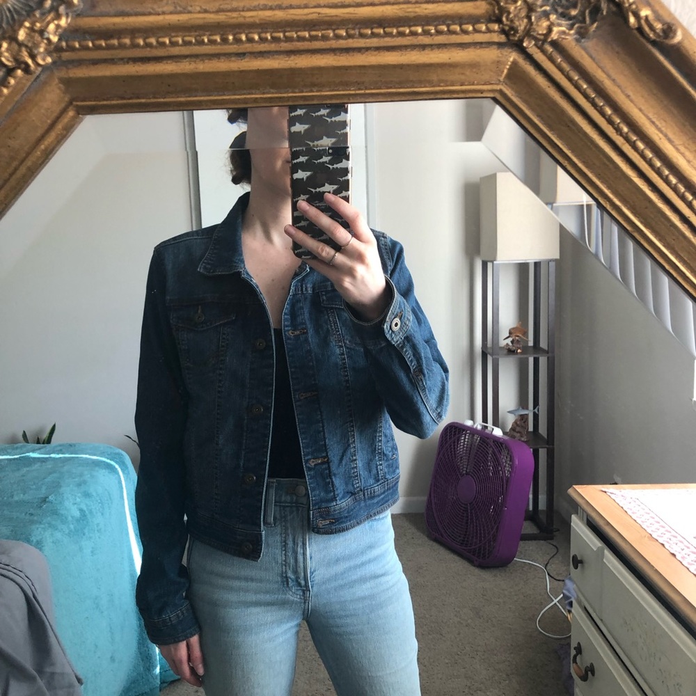 Denim jacket.